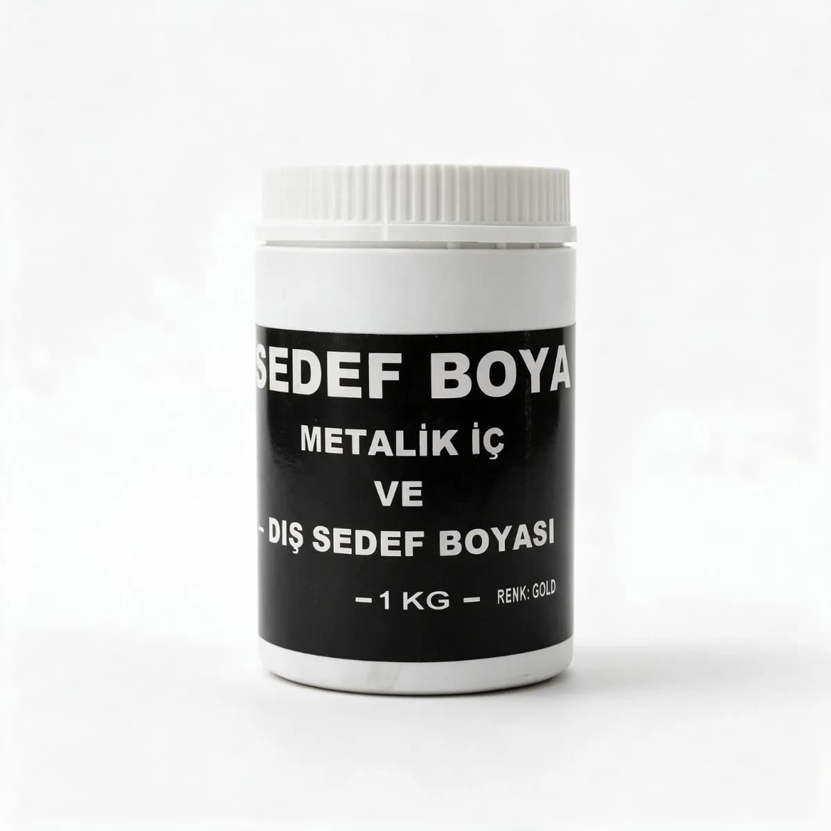 BARS Sedef Boya Gold 1 Kg – Su Bazlı Metalik Dekoratif Duvar Boyası, Altın Sedef Efekt